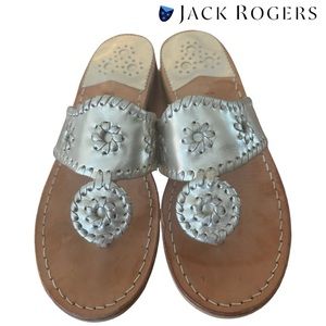 Jack Rogers-platinum jack flats